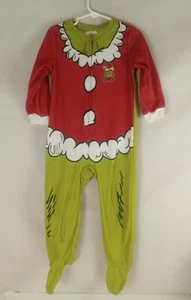 The Grinch Pajama Toddler Footed One Piece Sleeper 3T Christmas - Picture 1 of 9