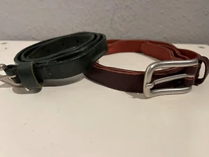 2-teil Set Gürtel LIEBESKIND 80,85 cm Breite 1,6 cm Pink, Dark green - Picture 1 of 4