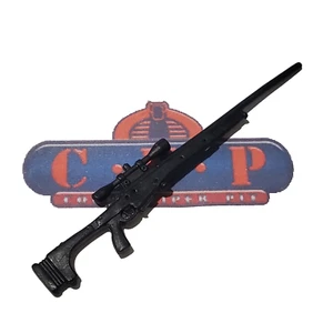 GI Joe Figure Accessory ( shinny black ) Sniper rifle Gun various figures - Picture 1 of 1