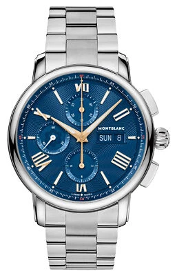 Limited Ed. Montblanc Star Legacy Automatic Chronograph Steel Mens Watch 130972 - Image 1 of 4