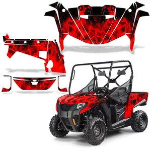 Graphic Decals Stickers for Arctic Cat Tracker/Prowler 500 2016-2020 ICEFLAMES R - Picture 1 of 3