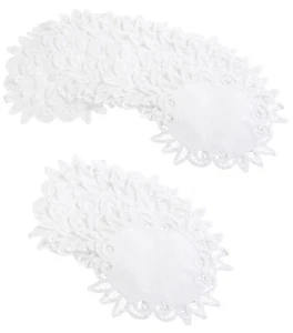 Paquete de Doilies de Encaje Batten 100 % Algodón Tradicional Hecho a Mano Encaje Blanco - Imagen 1 de 9