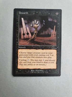 Unearth, MTG Urza's Legacy (1999) Common Black Sorcery - Image 1 of 2