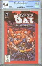 Batman: Shadow of the Bat #1 CGC 9.6 White Pages (1992) 2085971010