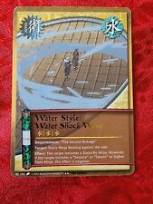 Naruto Card: Water Style: Water Shock Wave 153 Gold Text 1st Edition