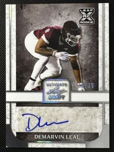 2022 Leaf Ultimate Draft Demarvin Leal RC Auto #BA-DL1 Silver #11/25 (Steelers) - Picture 1 of 2