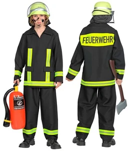 Feuerwehrmann Kostüm Kinder Feuerwehr Karneval Fasching - Bild 1 von 4
