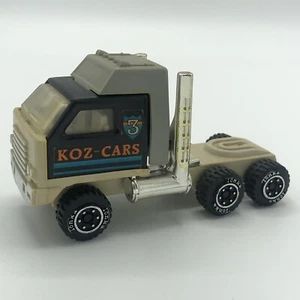 Vintage Tonka Semi-Truck Car Carrier Koz-Cars 5" Brown Toy Hauler Metal - Picture 1 of 7