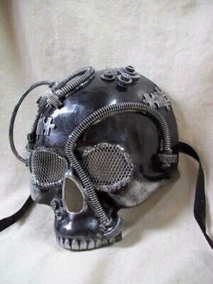 Steampunk Skull Mask Sci Fi Futuristic Robot Apocalyptic Warrior Doom Cyborg NEW - Image 1 of 4