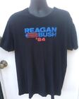T-shirt de campagne REAGAN BUSH '84 homme noir manches courtes LRG unique
