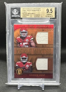 2017 Patrick Mahomes PANINI GOLD STANDARD NEWLY MINTED Memorabilia RC SP 136/149 - Picture 1 of 6