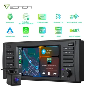 Für BMW E39 525 Android 13 6+64G 7" QLED Bildschirm Autoradio NAVI Apple Carplay - Bild 1 von 24