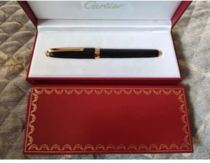 Louis Cartier Dandy Black Resin and Plaque rollerball like new - Bild 1 von 22