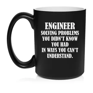 Keramik Kaffeebecher Tasse Ingenieur Probleme lösen lustig - Bild 1 von 14