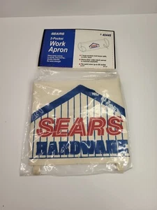 Vintage Sears 2 Pocket Work Apron Sears Hardware New old stock - Picture 1 of 7
