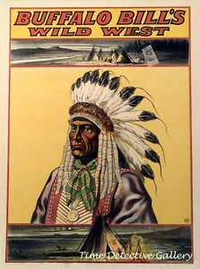 Buffalo Bill's Wild West Show Broadside Advertisement #2 - Historic Art Print - Picture 1 of 1