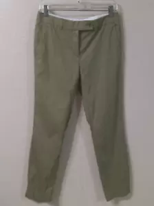 Luisa Cerano Women Pants Size 6 31x29 Green Khaki Tapered Made in Germany 5125 - Picture 1 of 8