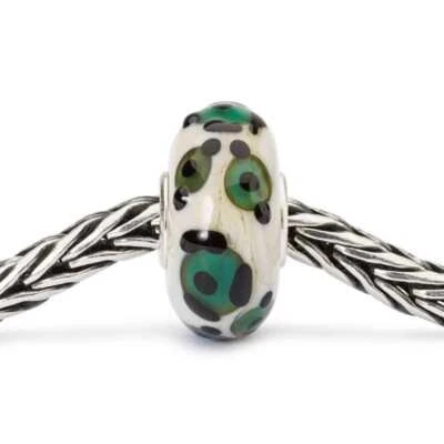 Fashion Bead in Silver TROLLBEADS Opalescent Jaguar - TGLBE-10418 - Image 1 of 2
