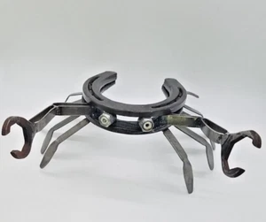 One Of A Kind Hand Made Horse Shoe & Wrench Art Metal Welded Crab Sculpture - Picture 1 of 9