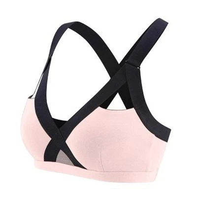 Sujetador deportivo para mujer acolchado sin costuras yoga gimnasio top corto push up espalda hueca bralet Foto 1 de 4