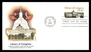 Mayfairstamps US FDC 1982 Washington DC Library of Congress aau_58343 - Picture 1 of 2