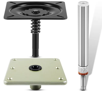 Boat Seat Pedestals & Bases Kit 7”x 7” Base Plate,3/4" Pin Post & Pin Seat Mount - Image 1 of 4