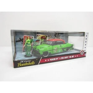 1/24 DC Comics Bombshells Poison Ivy & 1953 Chevy Diecast Car ◇TY12296 - Picture 1 of 7