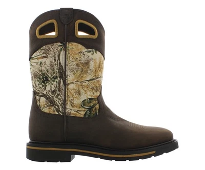 Lacrosse Tallgrass Mens Boots Size 8, Color: Chocolate/Of-White-Green Print - Image 1 of 4