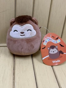 NUEVO Squishmallows 4.5"/4 pulgadas WADE The Brown HOMBRE LOBO HALLOWEEN Mystery Squad - Imagen 1 de 9