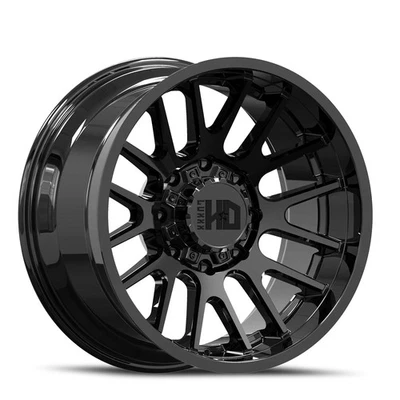 22x12 Luxxx HD LHD38 Gloss Black Wheel 5x150-5.5 (-44mm) - Image 1 of 4