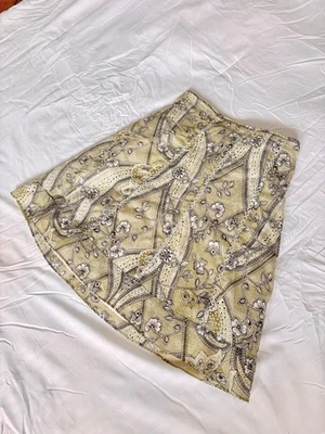 Falda midi vintage boho indie con patrón floral talla 0 para mujer Foto 1 de 4