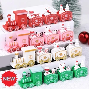 Christmas Cake Decoration Ornament Plug-in Mini Train Ne w - Picture 1 of 16