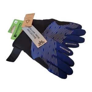 Guantes térmicos impermeables reflectantes Madison Stellar en azul grandes - Imagen 1 de 5