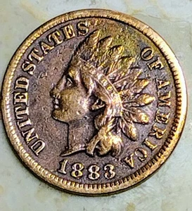 1883 Indian Head Cent Penny Monster Toner! Small Cent - Picture 1 of 12