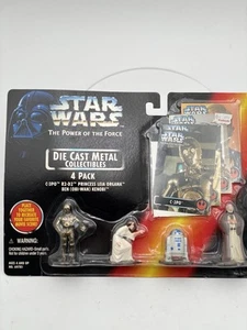 VTG 1995 Star Wars Die Cast, POF Metal,  4  Figures, 7628169781 - Picture 1 of 4