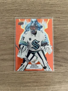 Philipp Grubauer 2021-22 Upper Deck Ice Orange Parallel #80 Seattle Kraken - Picture 1 of 2