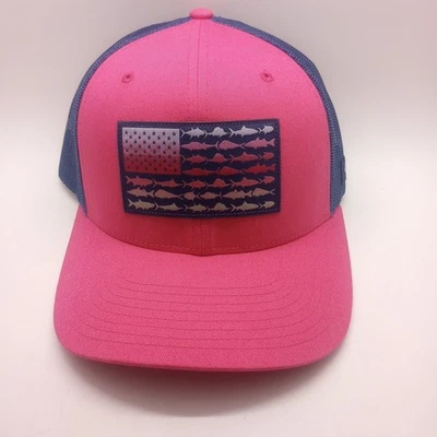 Women's Columbia Fishing Hat Trucker Aviator Style Snapback One Size Magenta... - Image 1 of 4
