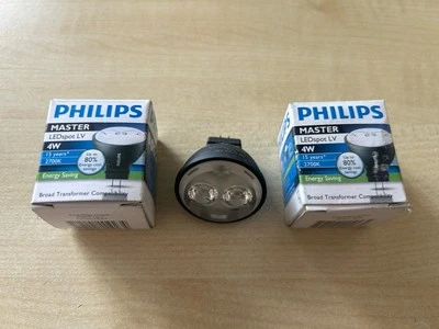 Philips Master LED Stop MR11 4W 2700K 24D 119234xx Qtyx2 - Image 1 of 3