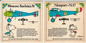 1965 vintage SNOOPY Aircraft cards United Feature Syndicate sticker - Picture 1 of 1