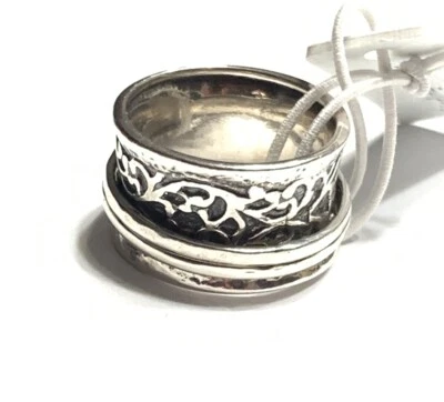 NWT SHABLOOL DIDAE STERLING SILVER 925 SPINNER RING SZ 7 MADE ISRAEL - Image 1 of 4