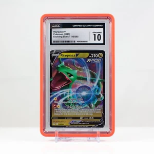Pokémon Rayquaza V Holo #110 Evolving Skies 2021 - CGC 10 Gem Mint - Picture 1 of 4