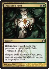 * mrm * FR/vf 4x treasured find-trove mtg return to ravnica