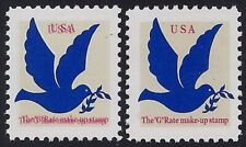 2877b Double Impression of Red Error / EFO "G" Makeup Rate Cat $175 Mint NH