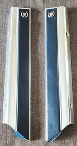 1980-1992 CADILLAC FLEETWOOD BROUGHAM R/L UPPER SEAT CORNER TRIM SET BLUE OEM - Picture 1 of 14