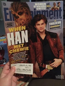 Star Wars Magazine - Entertainment Weekly (EW) Feb 2018 Solo When Han Met Chewie - Picture 1 of 2
