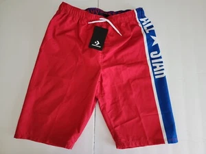 Converse All Star Boys Shorts Trunks Size L (12-13 YRS, 152-158cm) Red Whit Blu  - Picture 1 of 13
