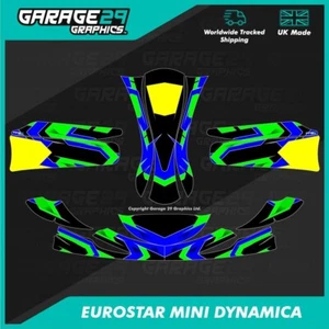 EUROSTAR MINI DYNAMICA KART STICKER KIT - BANSHEE - COLOUR 4 - CUSTOMISABLE - Picture 1 of 3