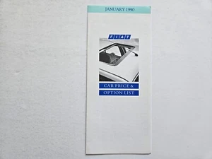 FIAT PANDA UNO RANGE PRICE LIST SALES BROCHURE JANUARY 1990 - Picture 1 of 3