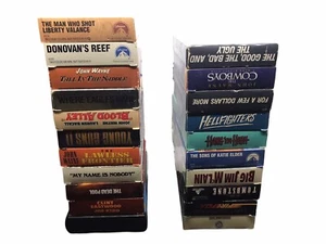 Lot of 21 John Wayne & Clint Eastwood Western Movies VHS Video Tapes - Picture 1 of 4