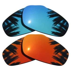 Lentes de repuesto polarizadas azul hielo y rojo naranja para chaqueta Oakley Split - Imagen 1 de 4